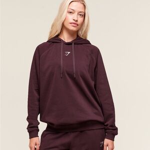 NWOT Gymshark Dark Maroon Hoodie Womens small